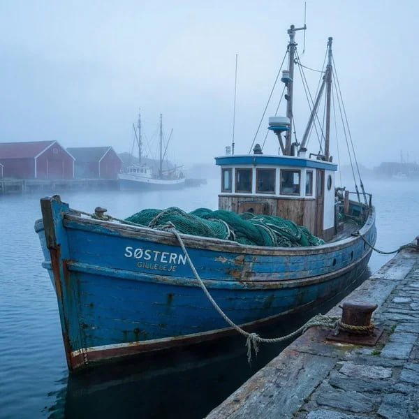 Fiskerbåd genereret med MAI-Image-2